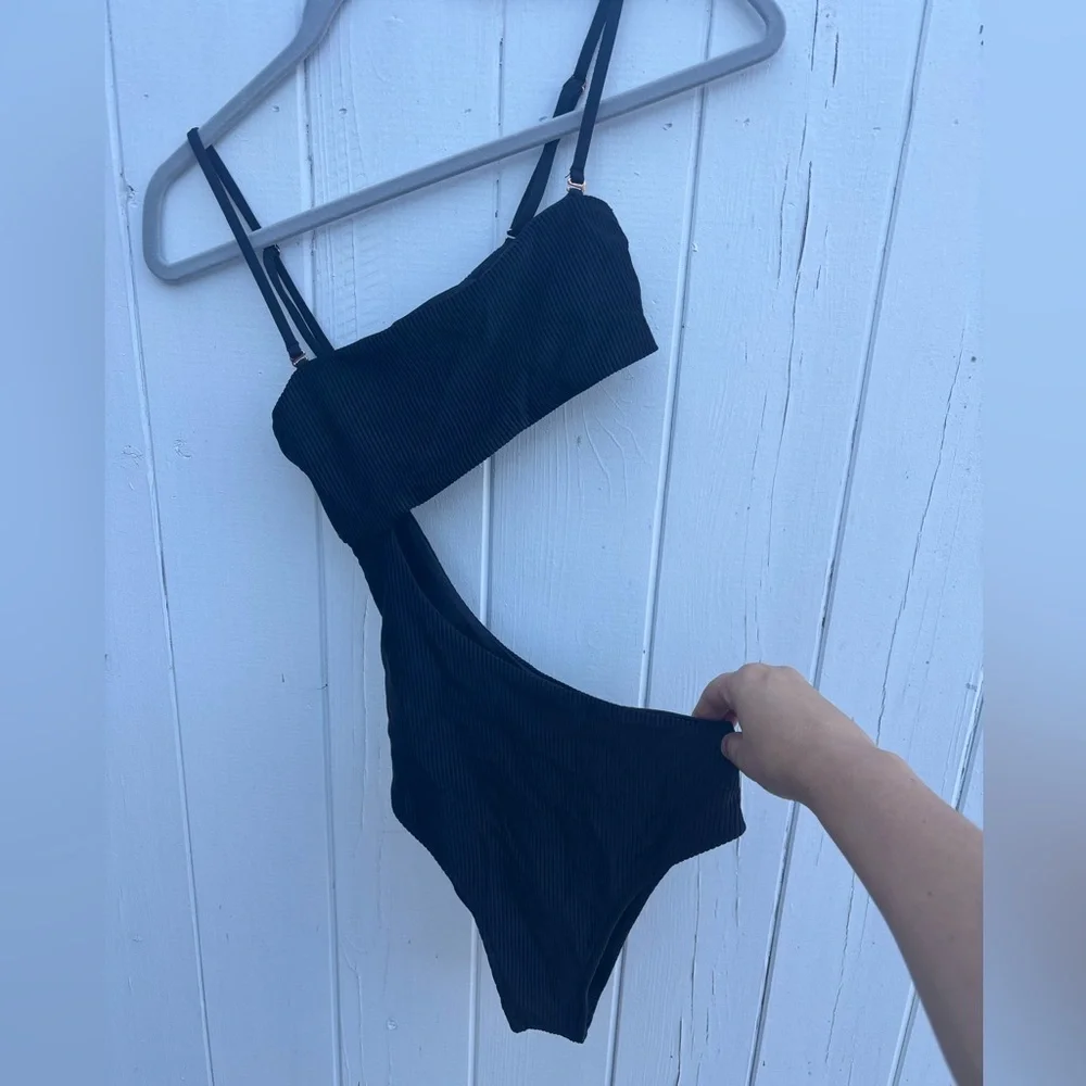 Frankie’s Bikini Side Cut Out One Piece Small